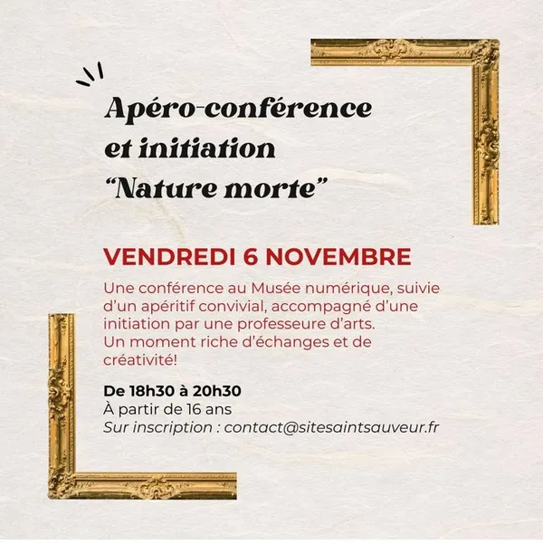 Apéro-conférence Nature morte