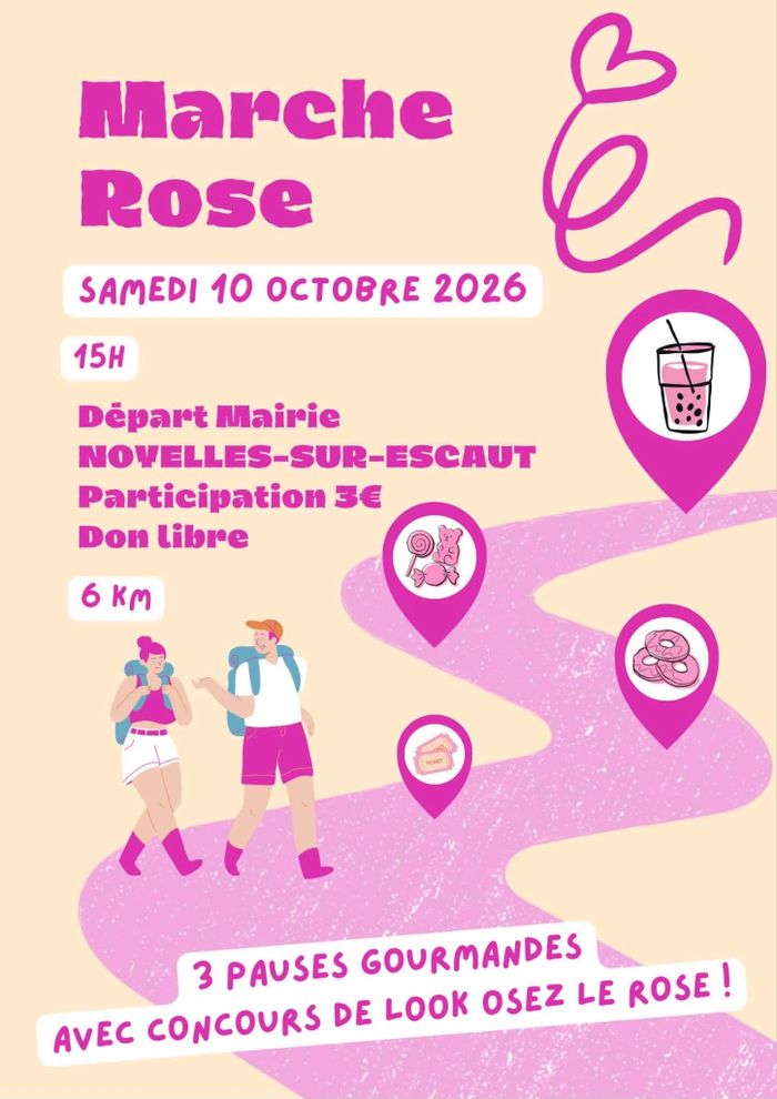 Marche rose à Noyelles-sur-Escaut 🎀🎗️