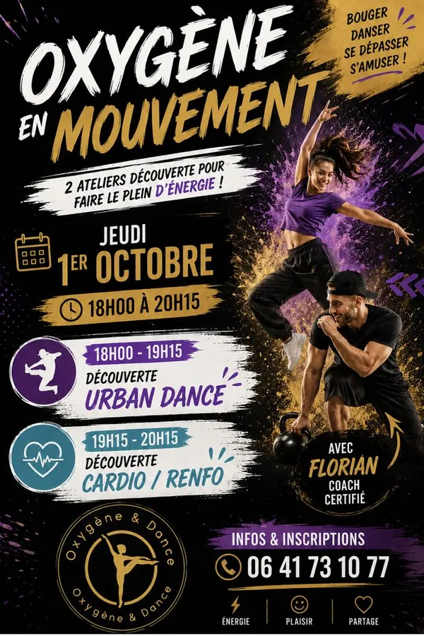 Découverte Urban Dance et séance de Cardio et Renfo dans notre club