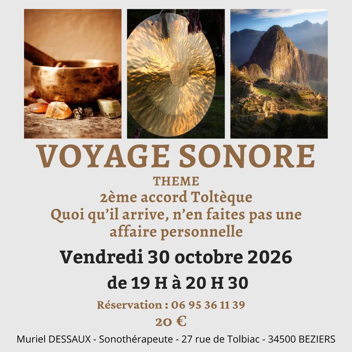 Voyage Sonore & Bain de Gong à Béziers