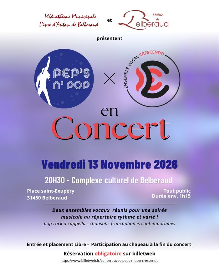 CONCERT ENSEMBLES VOCAUX - PEP'S N' POP & CRESCENDO