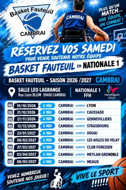 Match de basket fauteuil 🏀