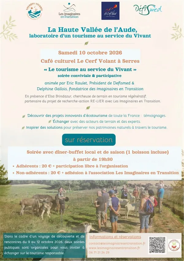 « Le tourisme au service du vivant » : Soirée conviviale et participative