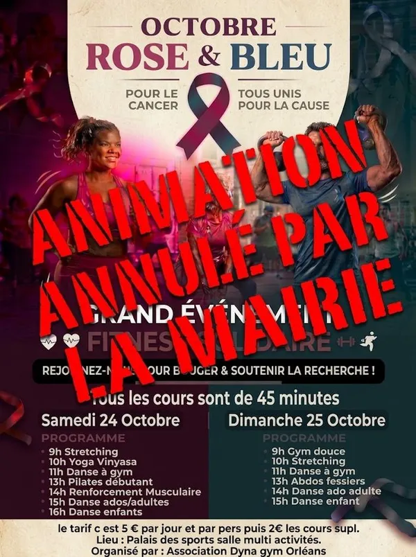 ANNULATION Octobre rose 2026