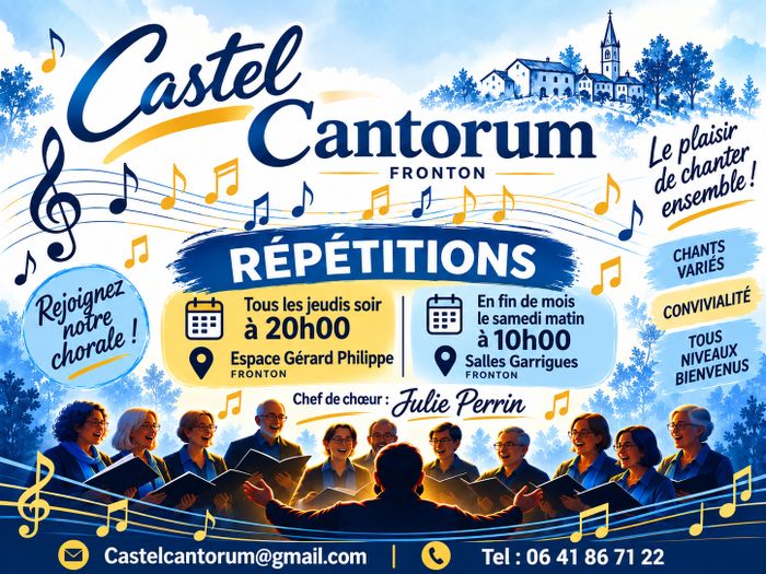 ' Activités de la chorale Castel Cantorum '