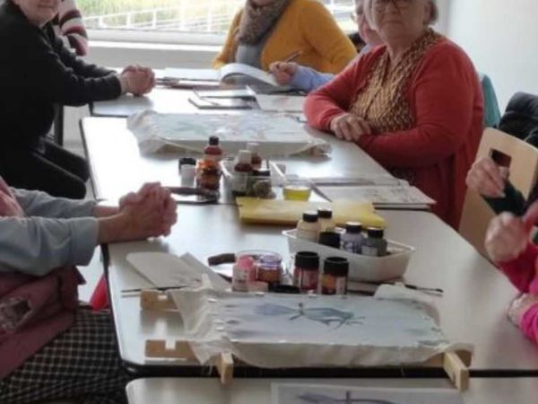 PEINTURE SUR SOIE  G I