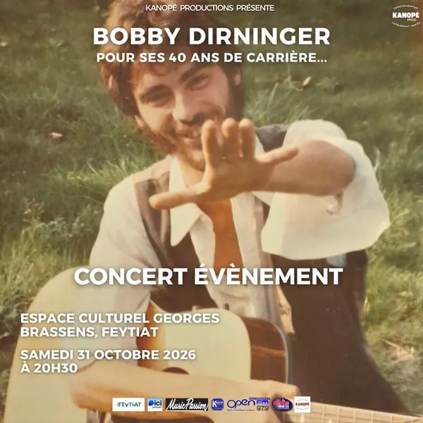 Concert évènement Bobby Dirninger avec son groupe + guests