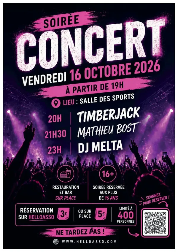Comité des Fêtes - Soirée Concert 2026