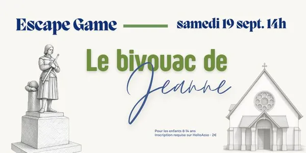 Animation jeune public : escape-game "le bivouac de Jeanne"