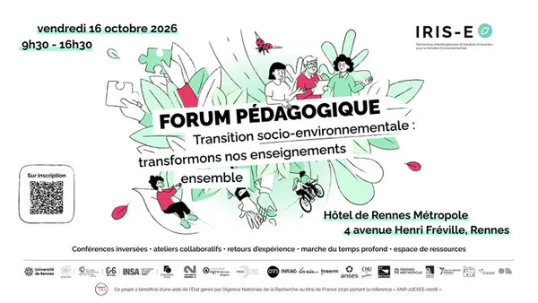FORUM PÉDAGOGIQUE - Transition socio-environnementale : transformons nos enseignements ensemble