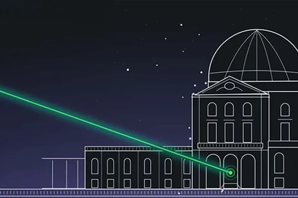 Tir laser entre deux observatoires