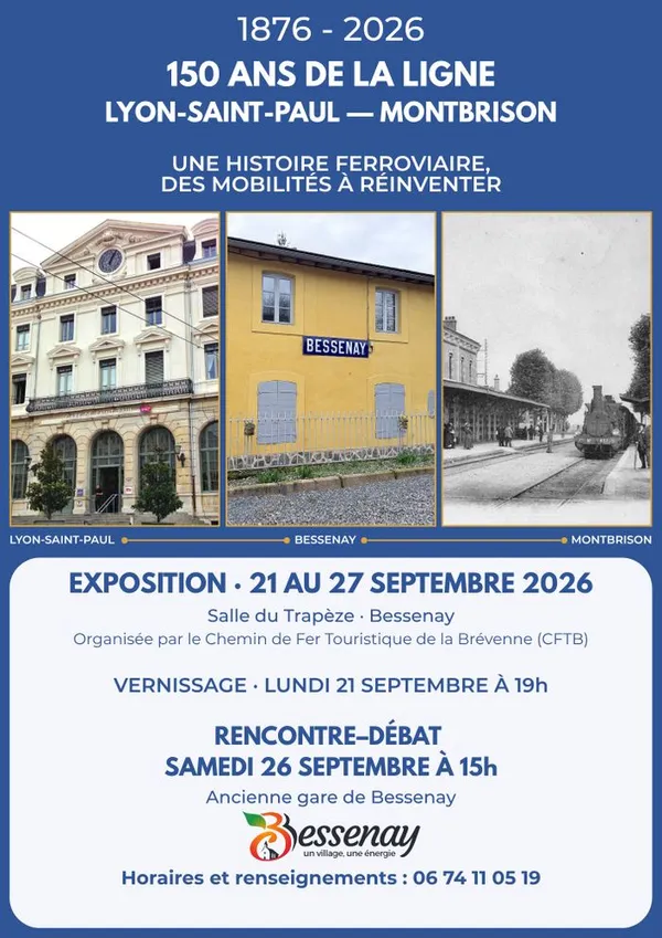 150 ans de la ligne de train Lyon - Montbrison
