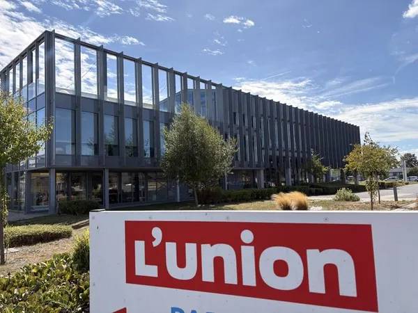 Visite du journal L'union à Reims