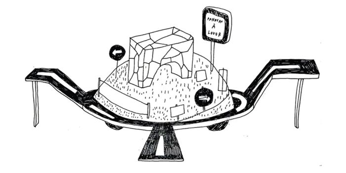 Rond-point portatif