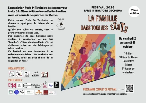 Programme du 9è Festival de Paris 14 Territoire de cinéma
