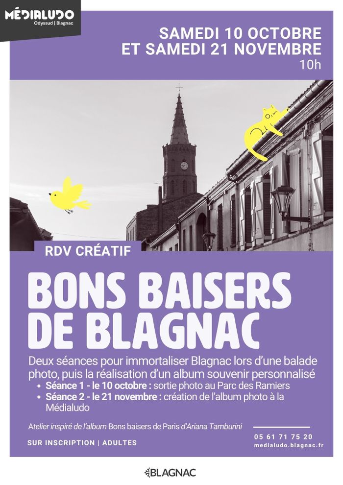 Ateliers créatifs "Bons baisers de Blagnac" - Samedi 10 octobre