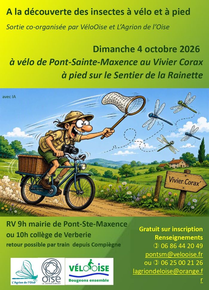 À la découverte des insectes - Sortie familiale à vélo à la journée (Pont-Sainte-Maxence)