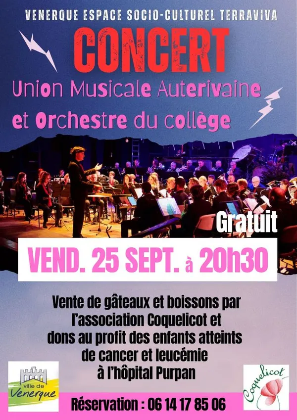 Concert UMA et Orchestre du Collège (Ass Coquelicot)