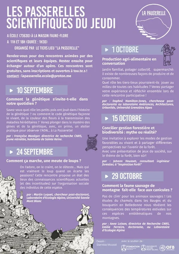 La Passerelle scientifique du jeudi : comment ça marche, une meute de loups ?