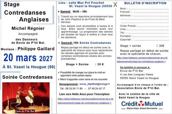 Stage de contredanses anglaises