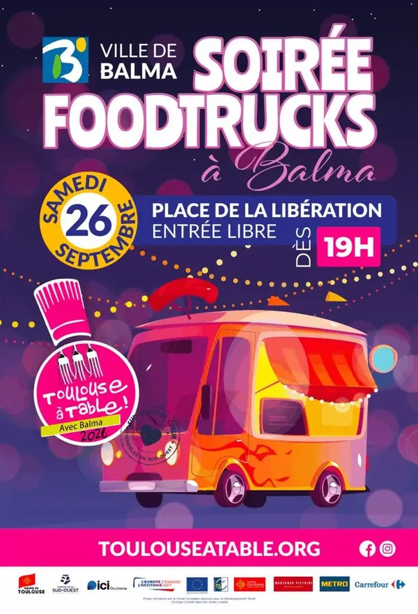 Soirée Foodtrucks à Balma - Samedi 26 septembre