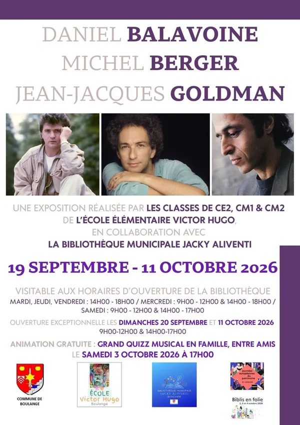 Balavoine-Berger-Goldman : l'exposition