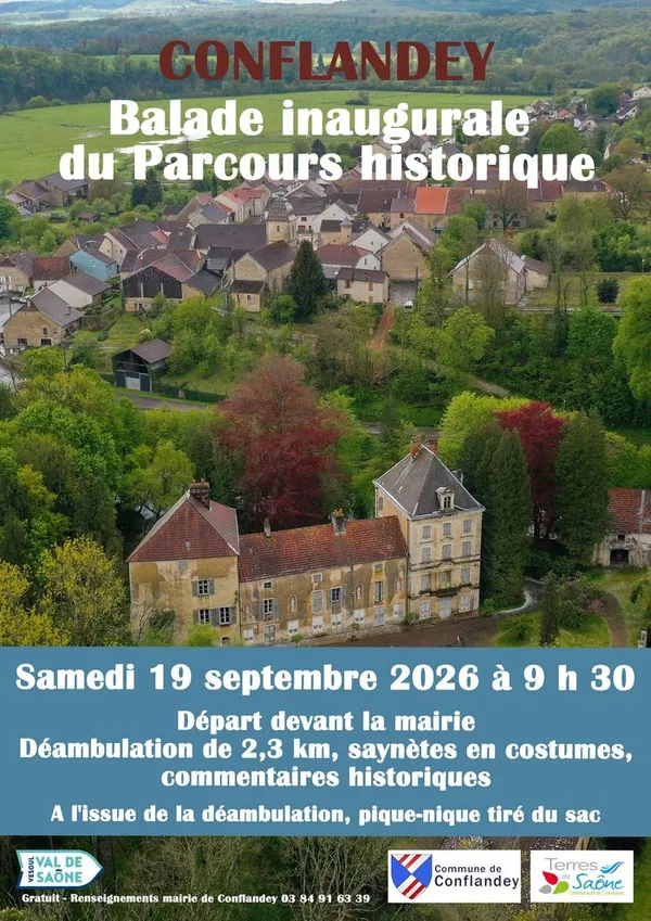 Inauguration du parcours historique de Conflandey