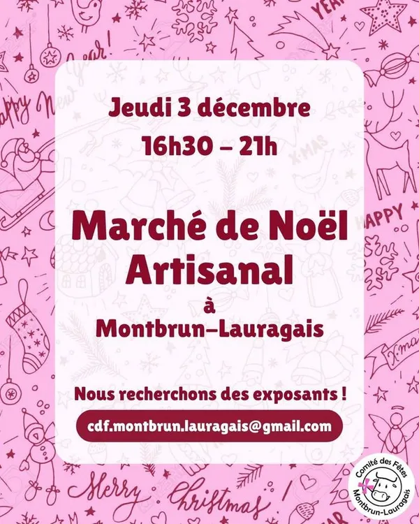 Marché de Noël artisanal à Montbrun-Lauragais