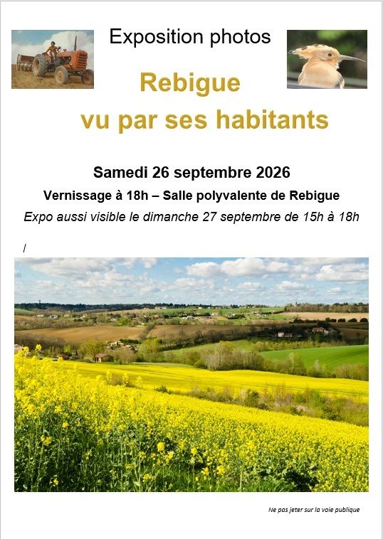 Exposition photos : Rebigue vu par ses habitants
