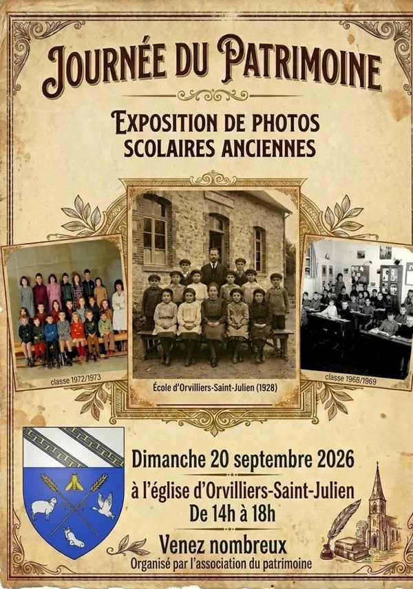 Exposition de photos scolaires anciennes