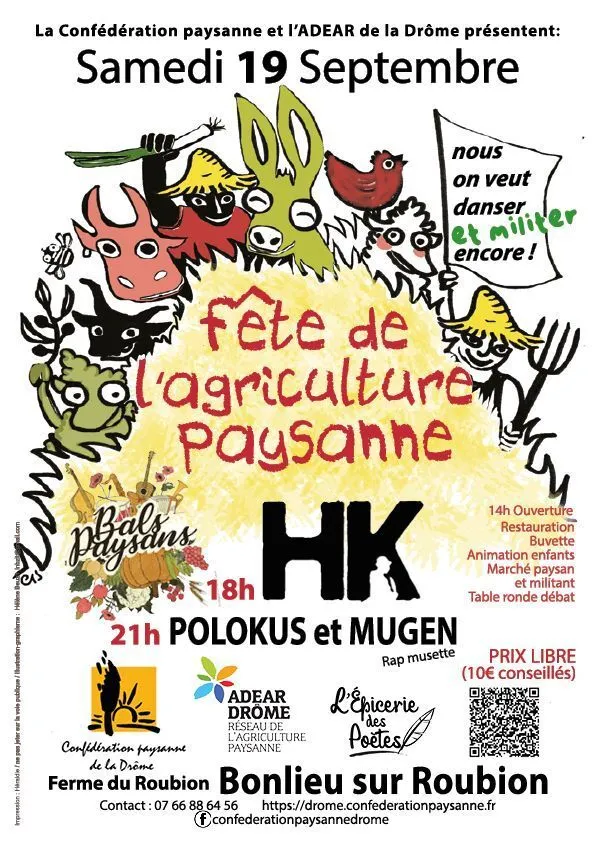 19 septembre 2026 - Bal paysan avec HK à Bonlieu-sur-Roubion (26)