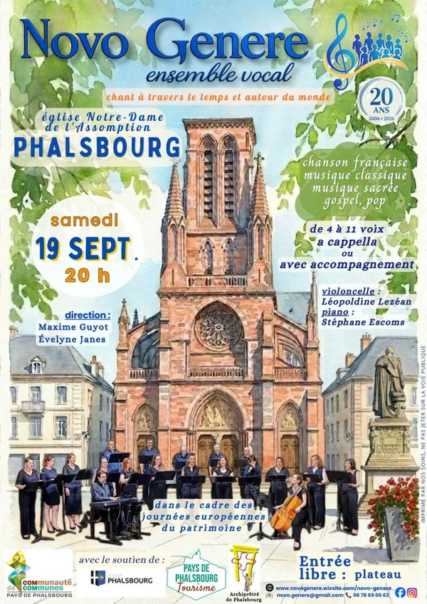 Concert de l'ensemble vocal Novo Genere