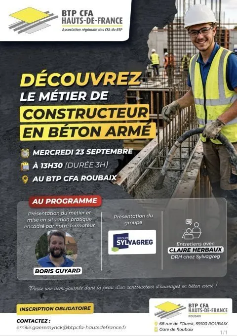 Découvrez le métier de constructeur de béton armé