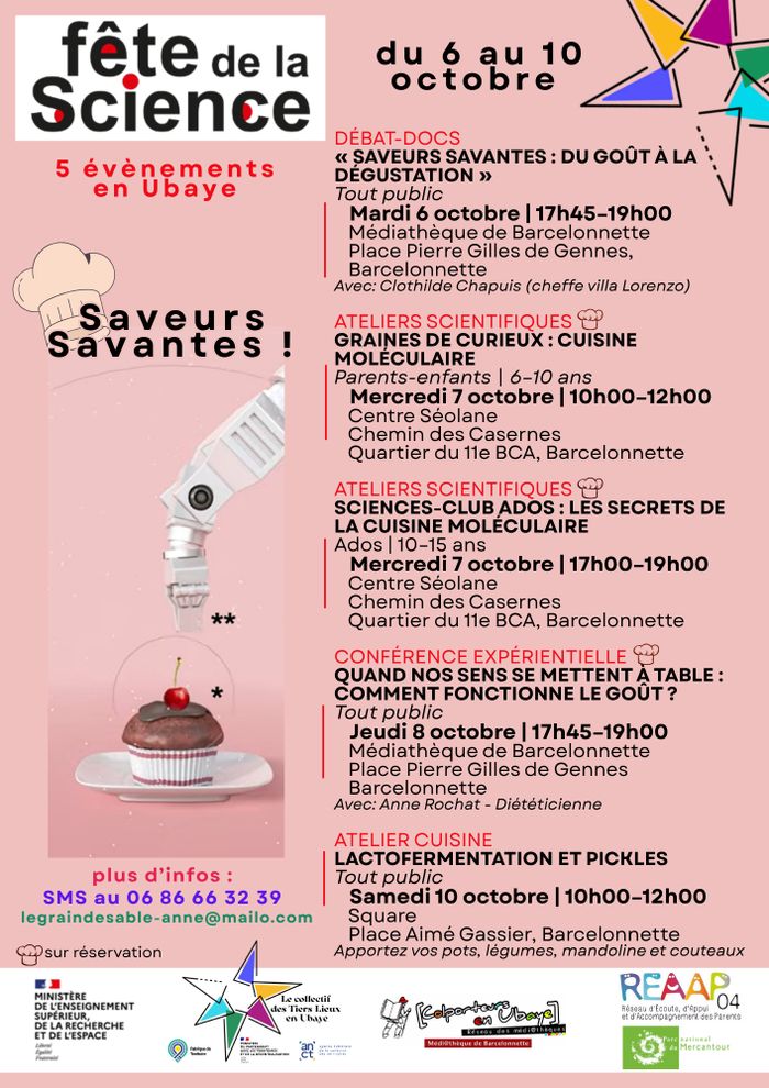 FÊTE DE LA SCIENCE - Saveurs Savantes!