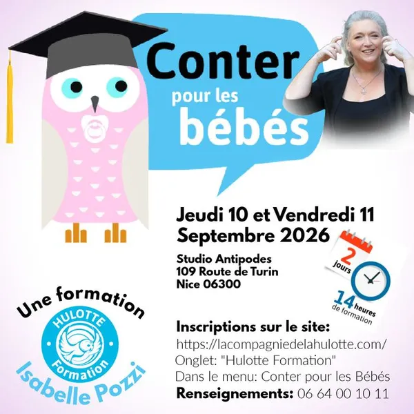 Formation: Conter pour les Bébés. Isabelle Pozzi. Hulotte Formation