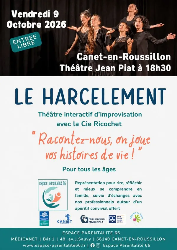 Soirée intéractive théatralisée - Le Harcelement