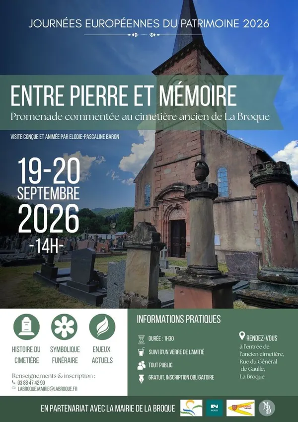 Entre pierre et mémoire : promenade commentée au cimetière ancien de La Broque