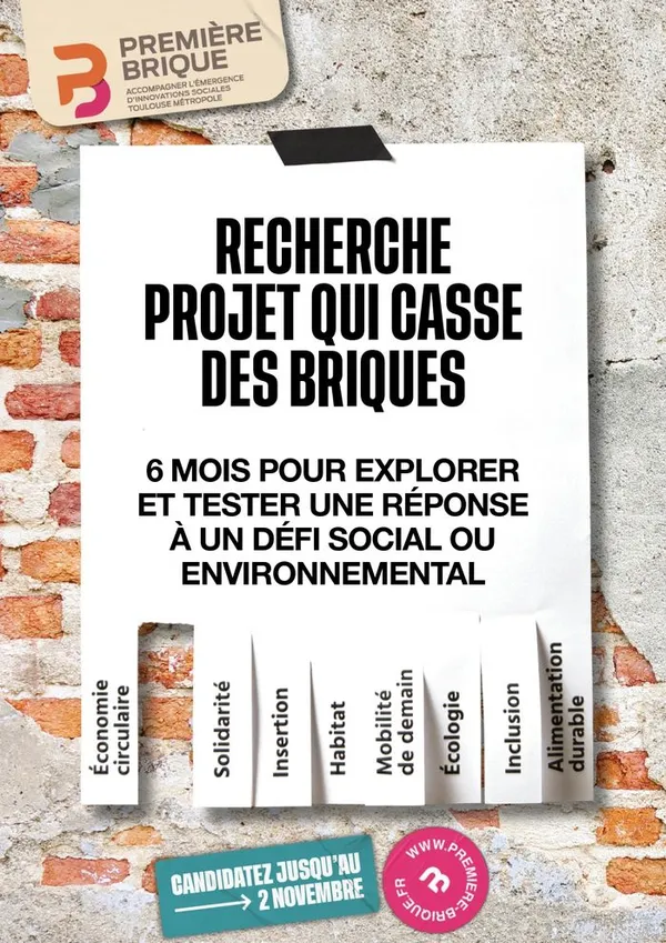 Lancement de l'Appel à projets Première Brique - entreprendre en ESS