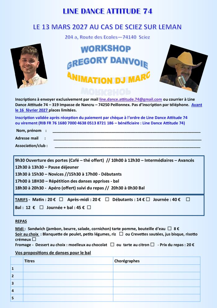 Workshop et bal