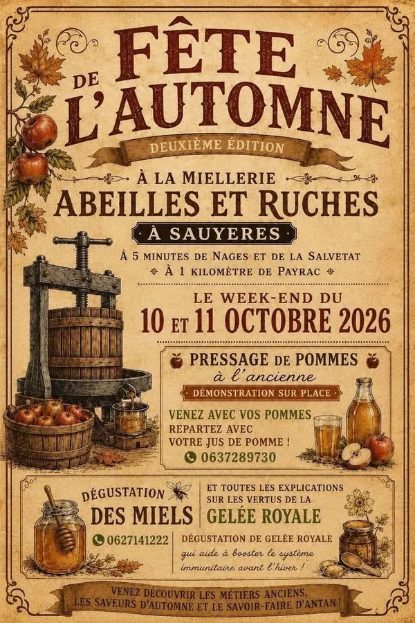 Fête de l'automne à la miellerie