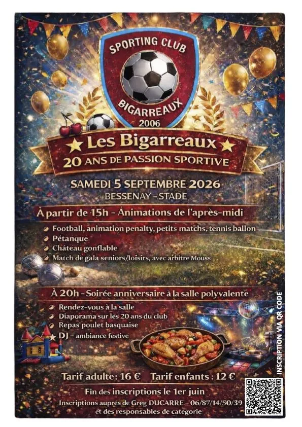 20 ans de Sporting Club Bigarreaux