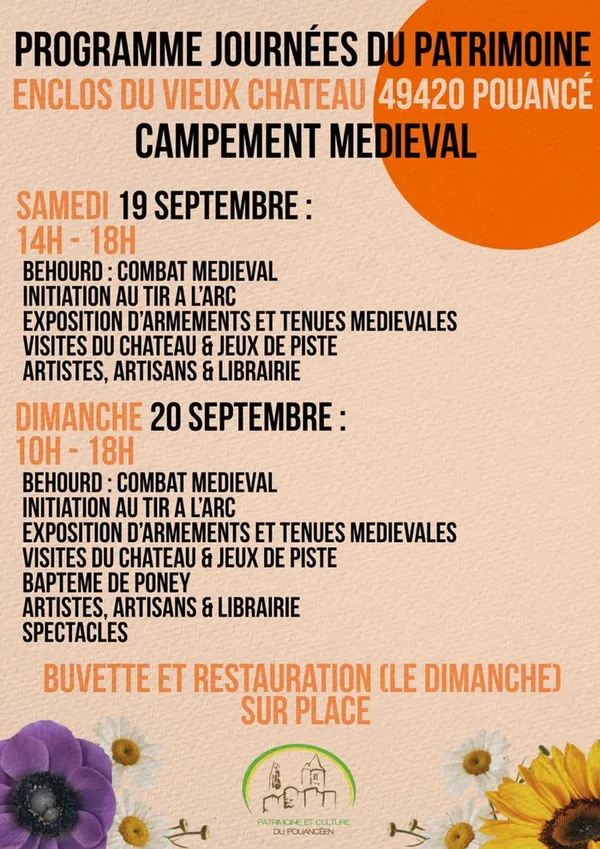 Campement médiéval - Association Patrimoine et Culture du Pouancéen