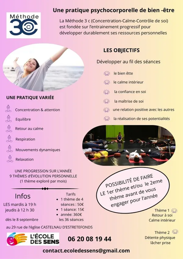 Une rentrée dans la douceur avec l'école des sens