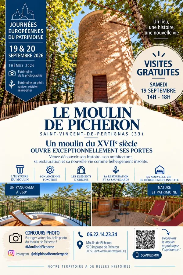 Visite commentée du moulin de Picheron