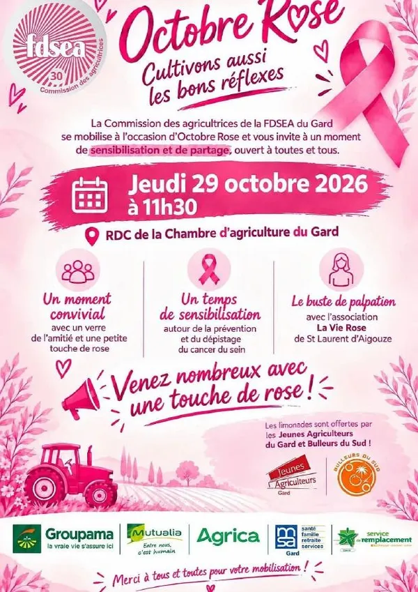 Sensibilisation auprès des agricultrices de la FDSEA du Gard