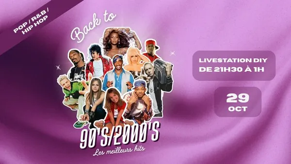 BACK TO 90/2000 : le 29 octobre au Livestation DIY