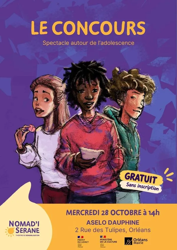 Le concours: spectacle autour de l'adolescence