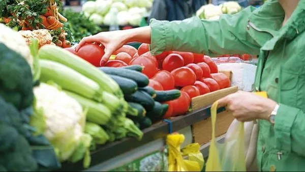 Marché de producteurs bio et/ou raisonnés.
