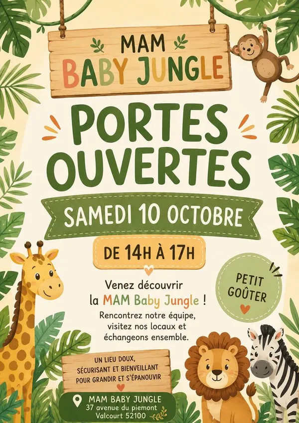 Portes ouvertes de la MAM Baby Jungle