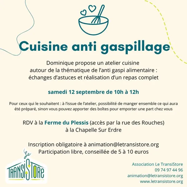 Atelier cuisine anti-gaspillage